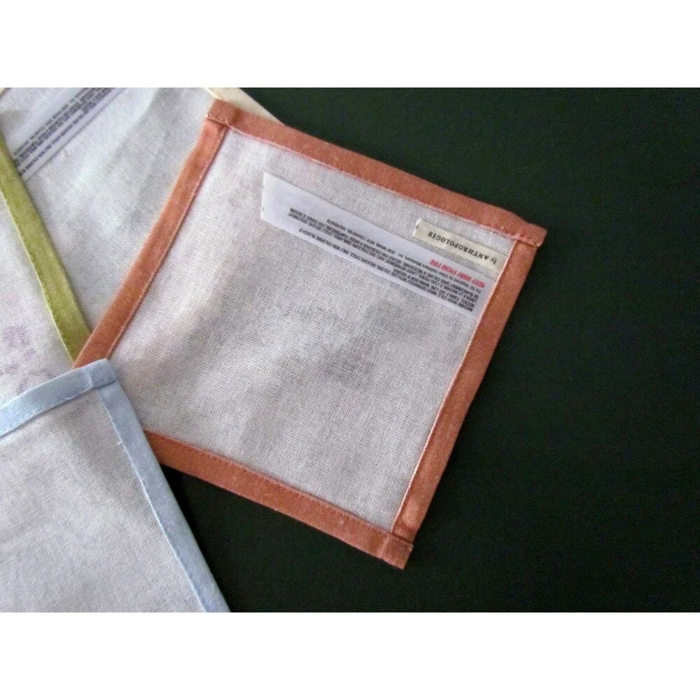 NEW Anthropologie Hotel Cotton Woven Cocktail Napkins Set of 4
